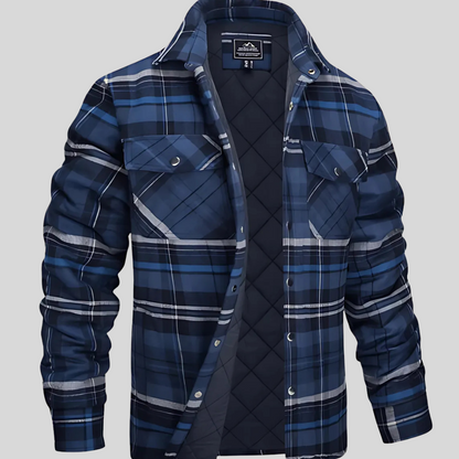 Checked shirt in cotton flannel look