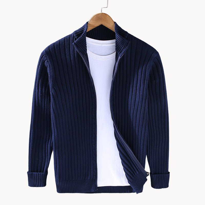 Herren Pullover Luxus Reißverschluss Design - IdealeKleiden