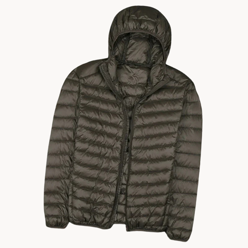 Herren Jacke Leicht Kapuze Sportlich - IdealeKleiden