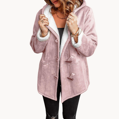 Cozy Women's Warm Fleece Jacket with Hood
