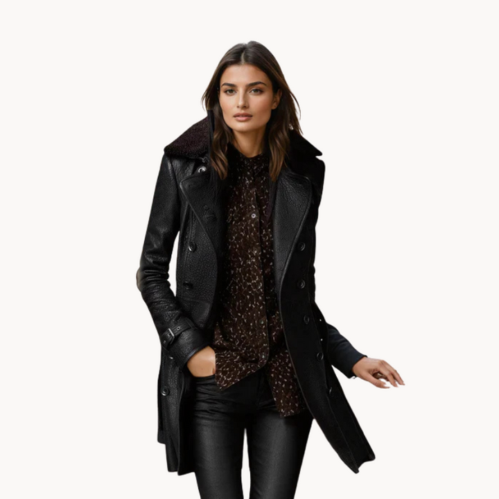 Eleganter Damen-Trenchcoat Luxus Design - IdealeKleiden