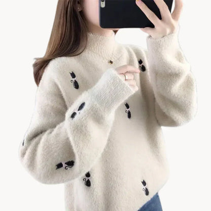 Soft Women's Turtleneck Fluffy