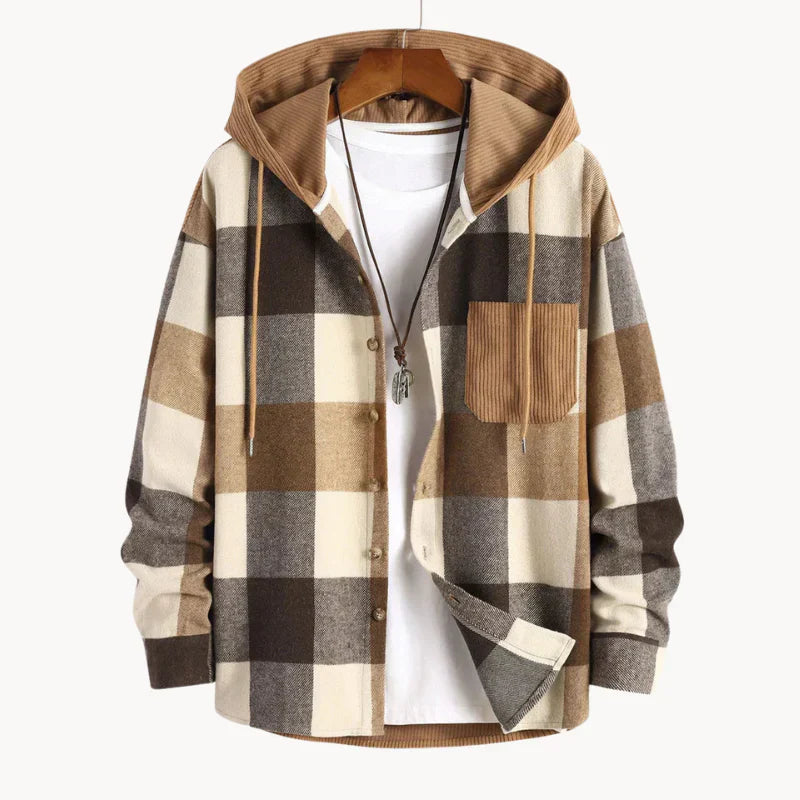 Men's Hooded Flannel Comfortable