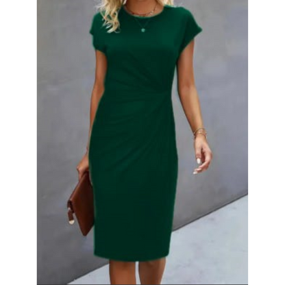 Elegant Women's Dress Short-Sleeve Chiffon