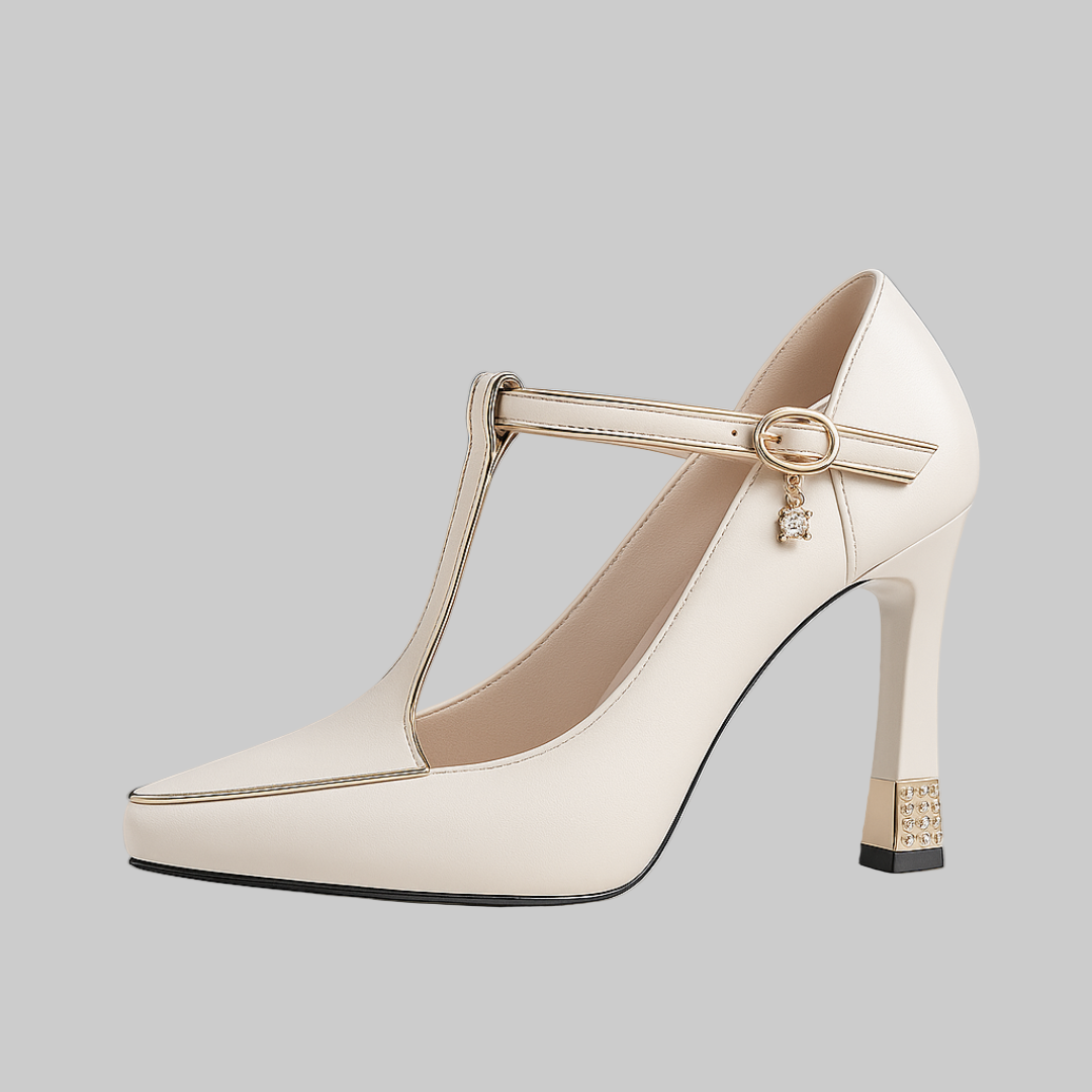Elegant Women's High Heels with Lace
