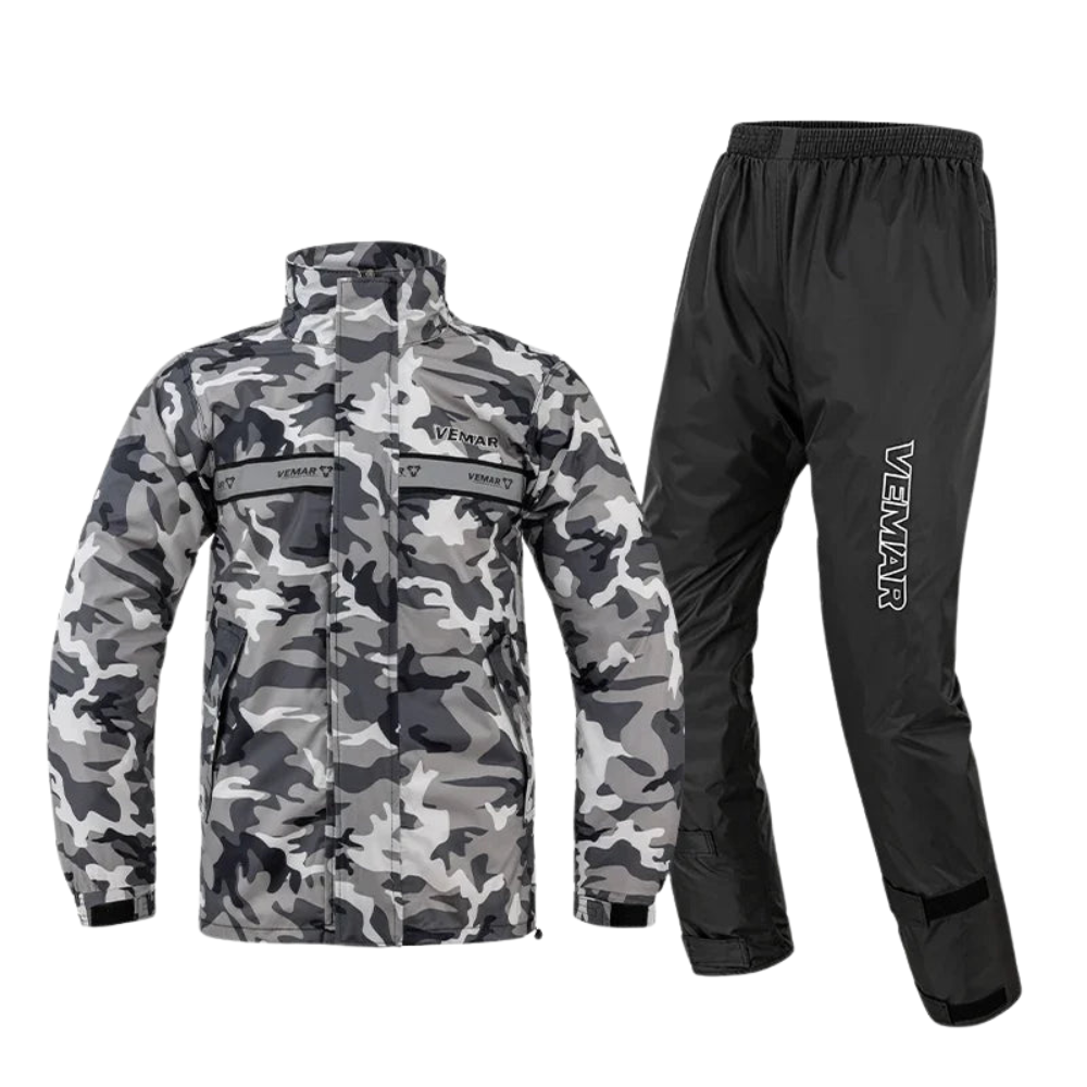 Waterproof Motorcycle Rain Suit Unisex Hood