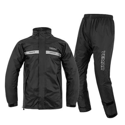 Waterproof Motorcycle Rain Suit Unisex Hood