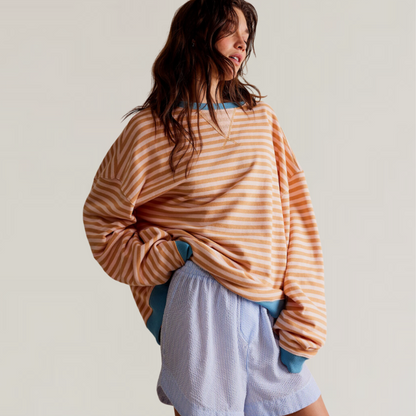 Soft cashmere sweater with rib knit