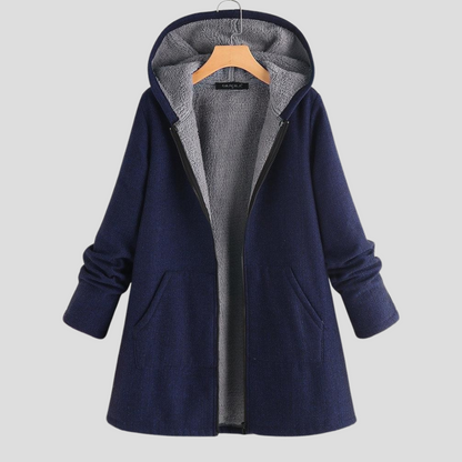 Women's Warm Fleece Hooded Coat