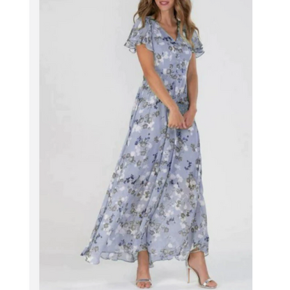 Women's Maxi Dress Boho Style Flutter Sleeve