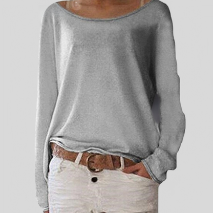 Thin Sweater Round Neck Elegant Lightweight