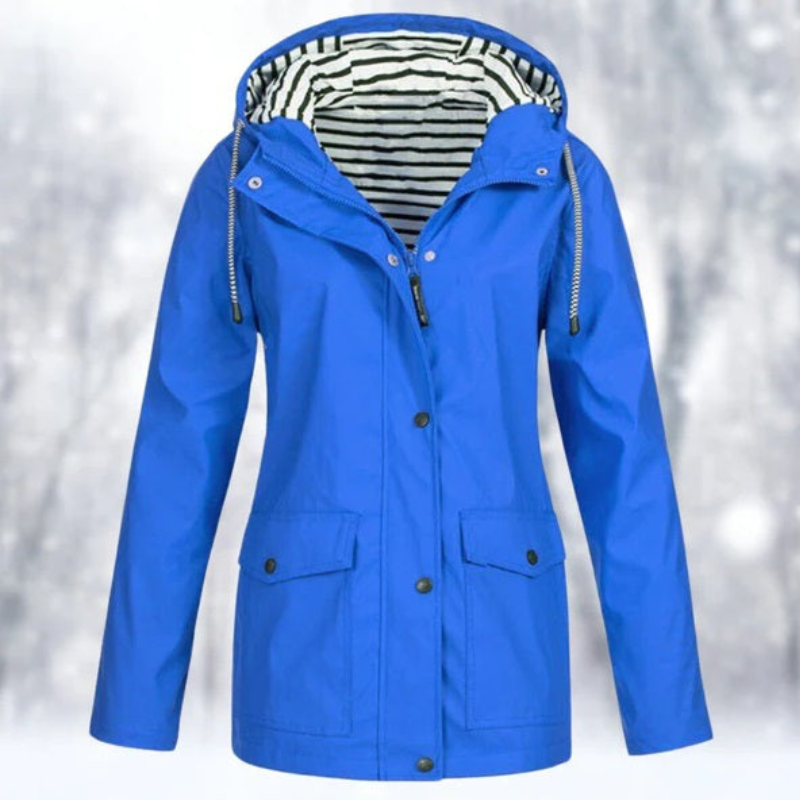 Women's Winter Jacket Hood Zipper