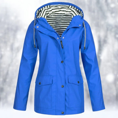 Women's Winter Jacket Hood Zipper