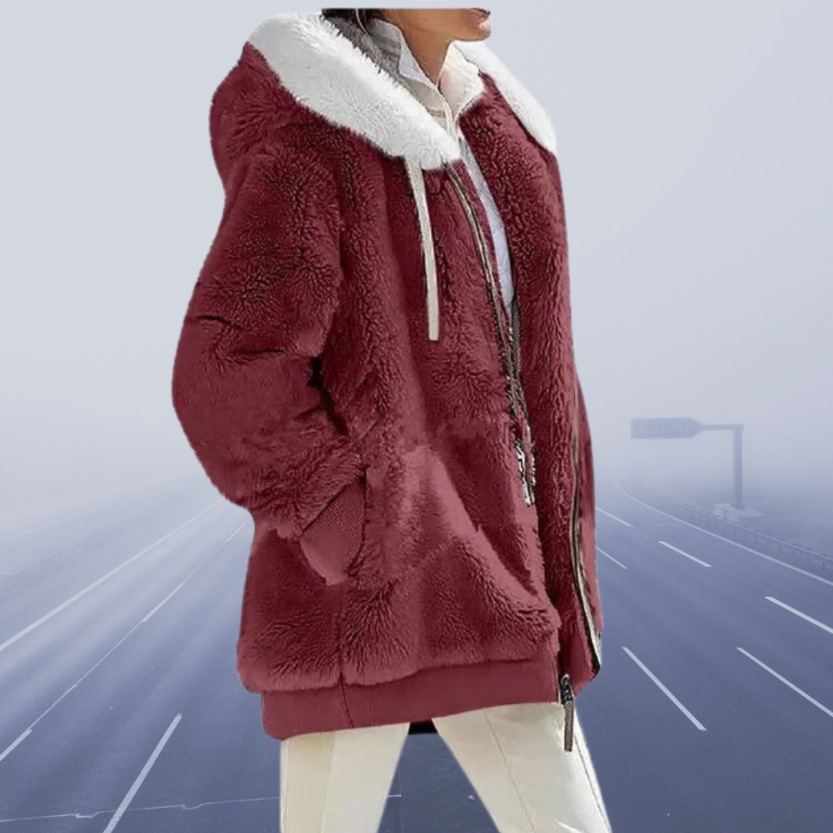Oversized Teddy Jacket Warm Oversized