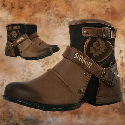 Men's Boots Vintage Chic Leather Look