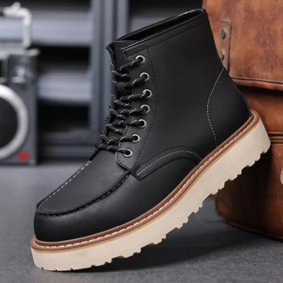 Men's Boots Classic Lace-up Leather