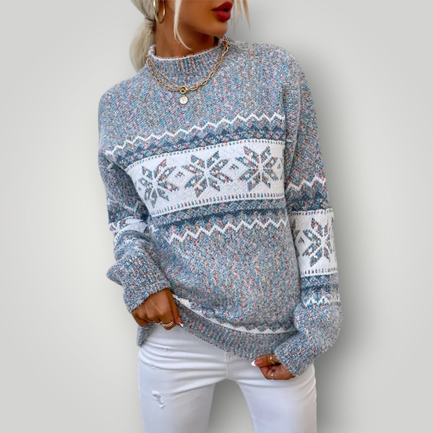 Women's Warm Long-Sleeve Soft Sweater