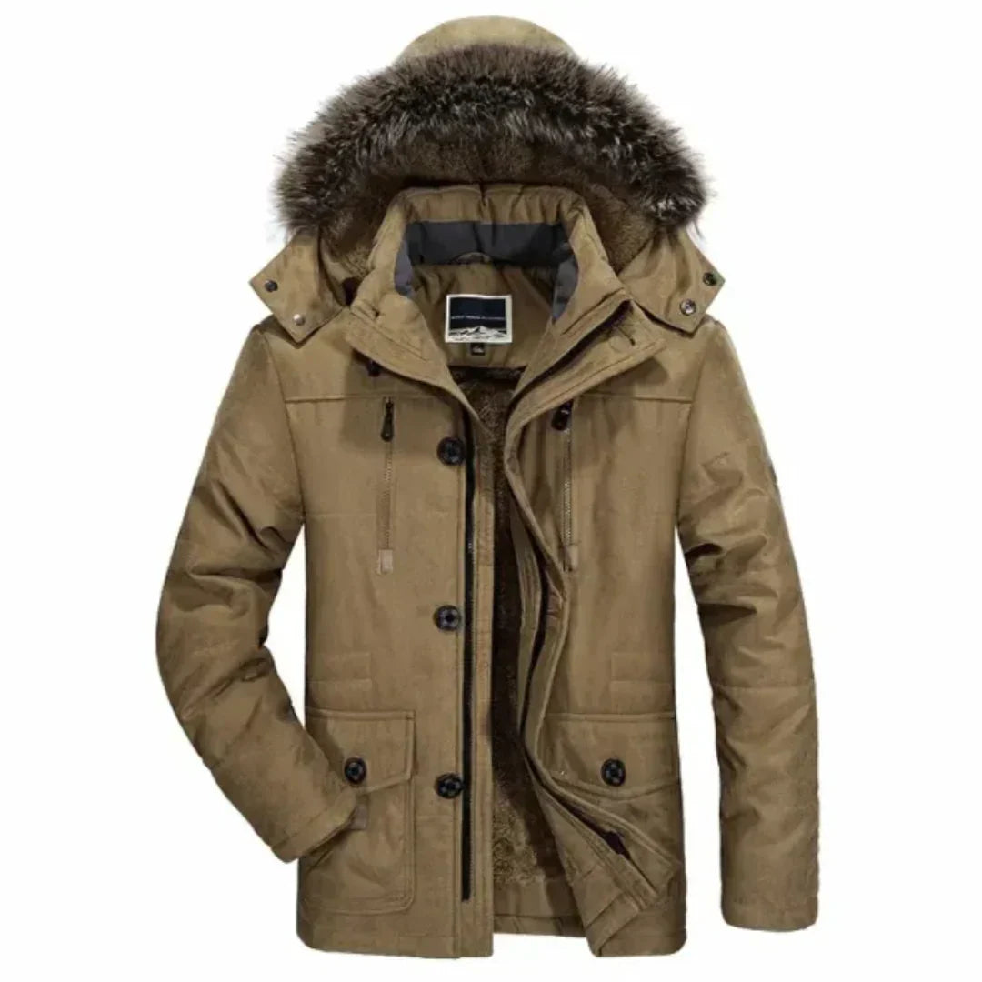 Men's Winter Jacket Weatherproof Hooded Insulated
