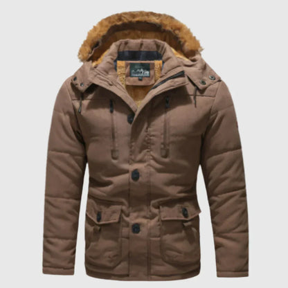 Men's Winter Jacket Weatherproof Hooded Insulated