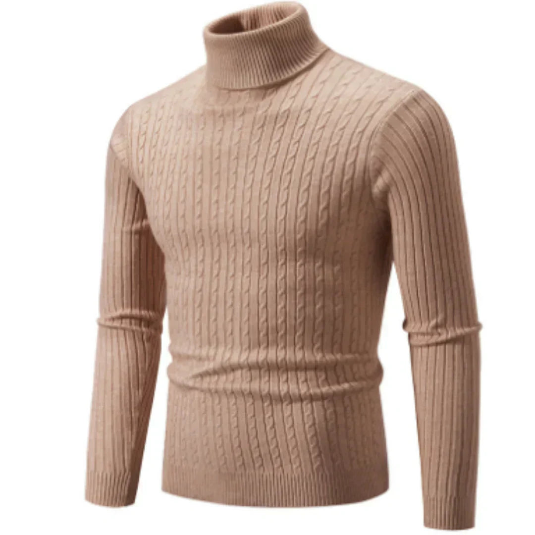 Men's Turtleneck Sweater Warm Winter