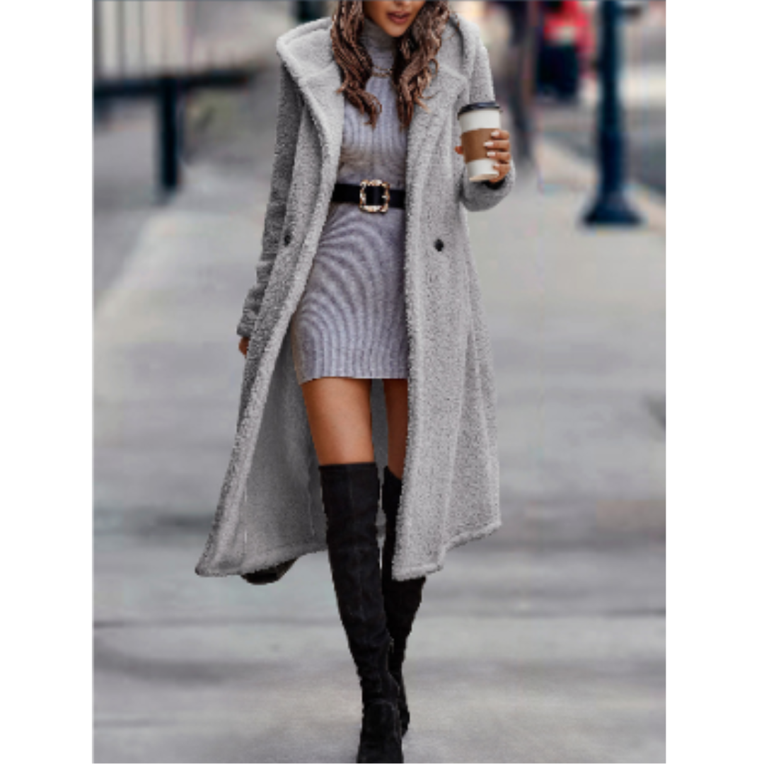 Women's Coat Loose Fit Soft Faux Wool Classic