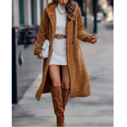 Women's Coat Loose Fit Soft Faux Wool Classic