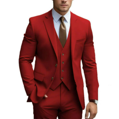 Men's 3-Piece Suit Elegant Two-Button