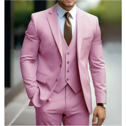 Men's 3-Piece Suit Elegant Two-Button