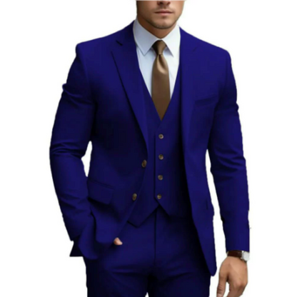 Men's 3-Piece Suit Elegant Two-Button