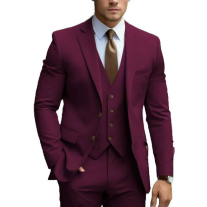 Men's 3-Piece Suit Elegant Two-Button