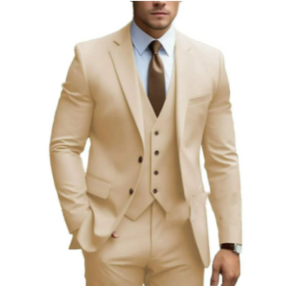 Men's 3-piece two-button suit
