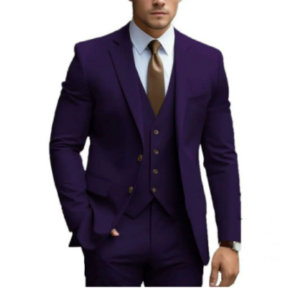 Men's 3-piece two-button suit