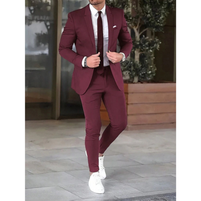 Men's Suit Elegant Two-Piece