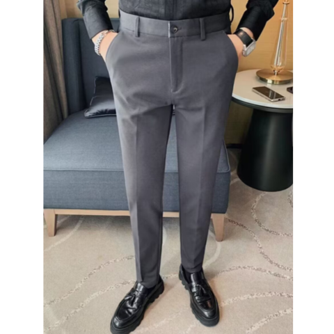 Men's Slim Fit Trousers Modern Design