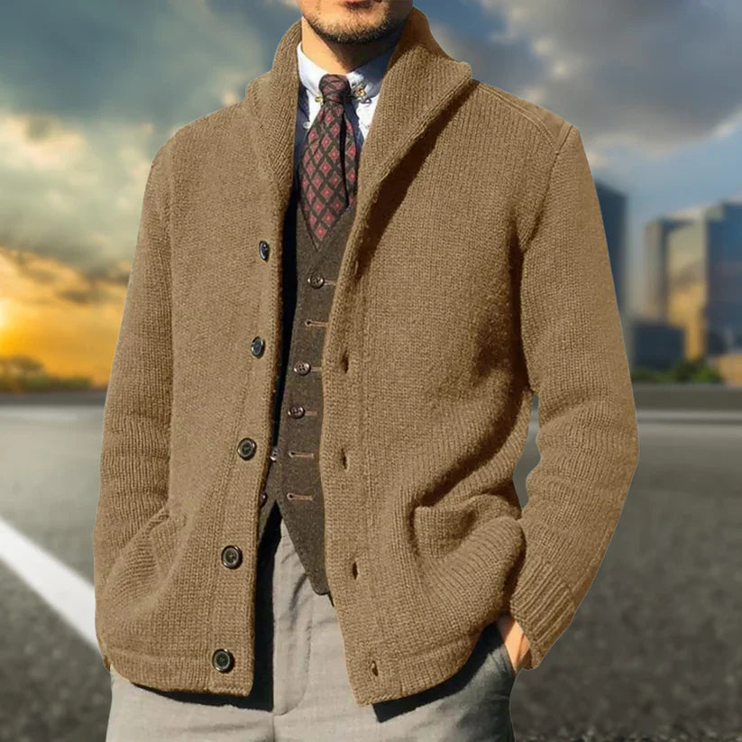 Finn Button-Up Cardigan with Pockets