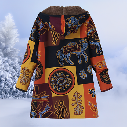 Women's Trendy Patterned Winter Jacket