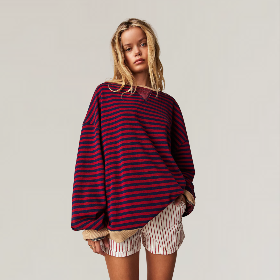 Soft cashmere sweater with rib knit