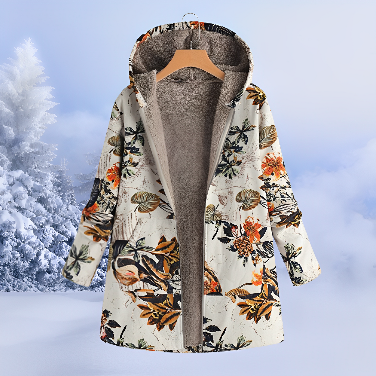 Women's Trendy Patterned Winter Jacket