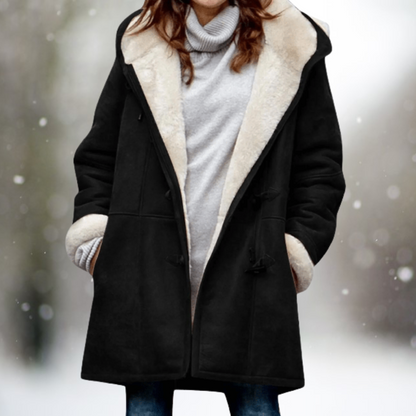 Warm Fleece Jacket Suede Look
