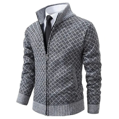 Klassische Strickjacke Warm Gestrickt - IdealeKleiden