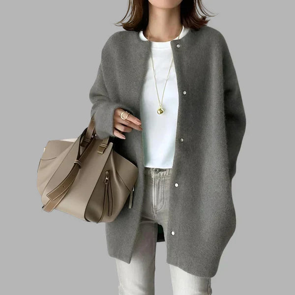 Women's Oversized Cardigan with Buttons