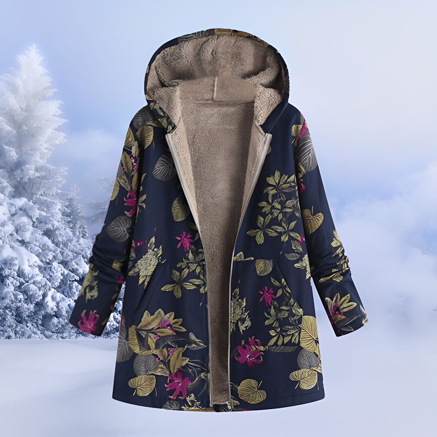 Women's Trendy Patterned Winter Jacket