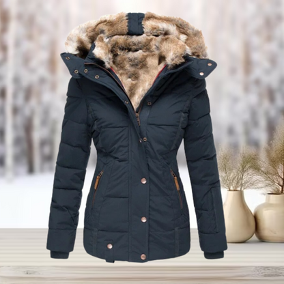 Women's Winter Puffer Jacket Elegant Black