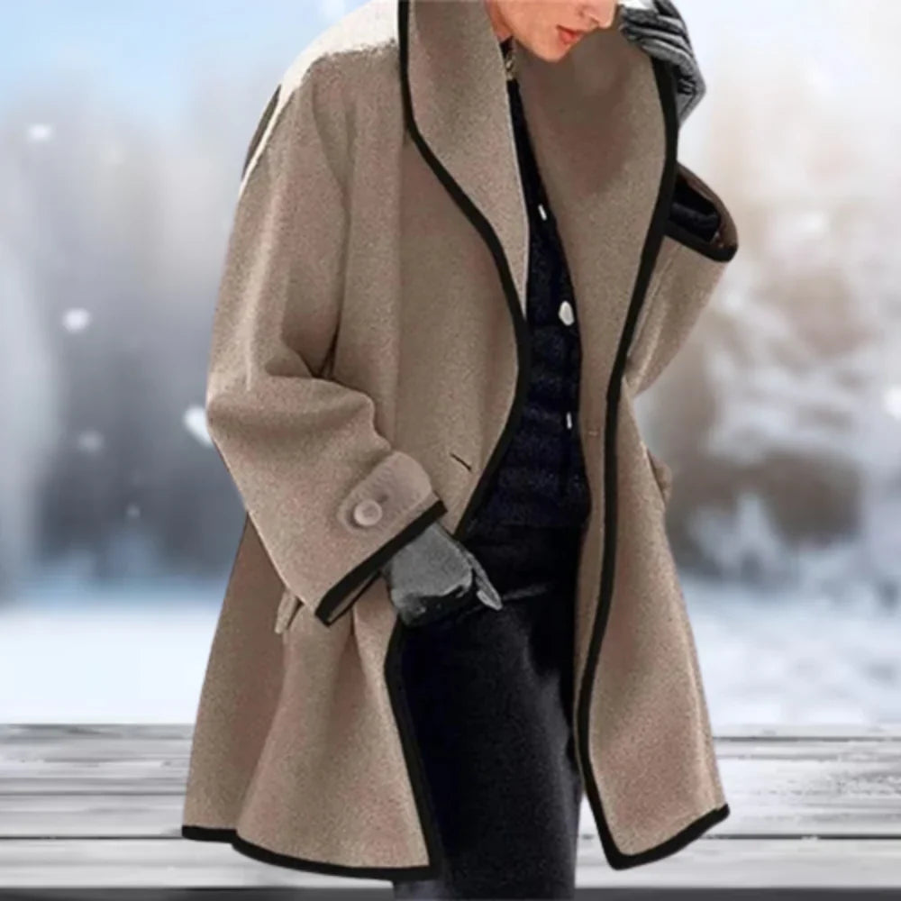 Vintage Wool Coat Brown Oversized