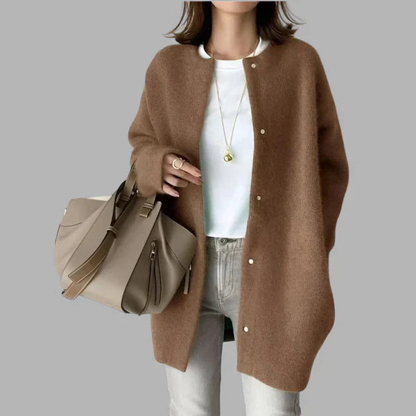 Women's Oversized Cardigan with Buttons