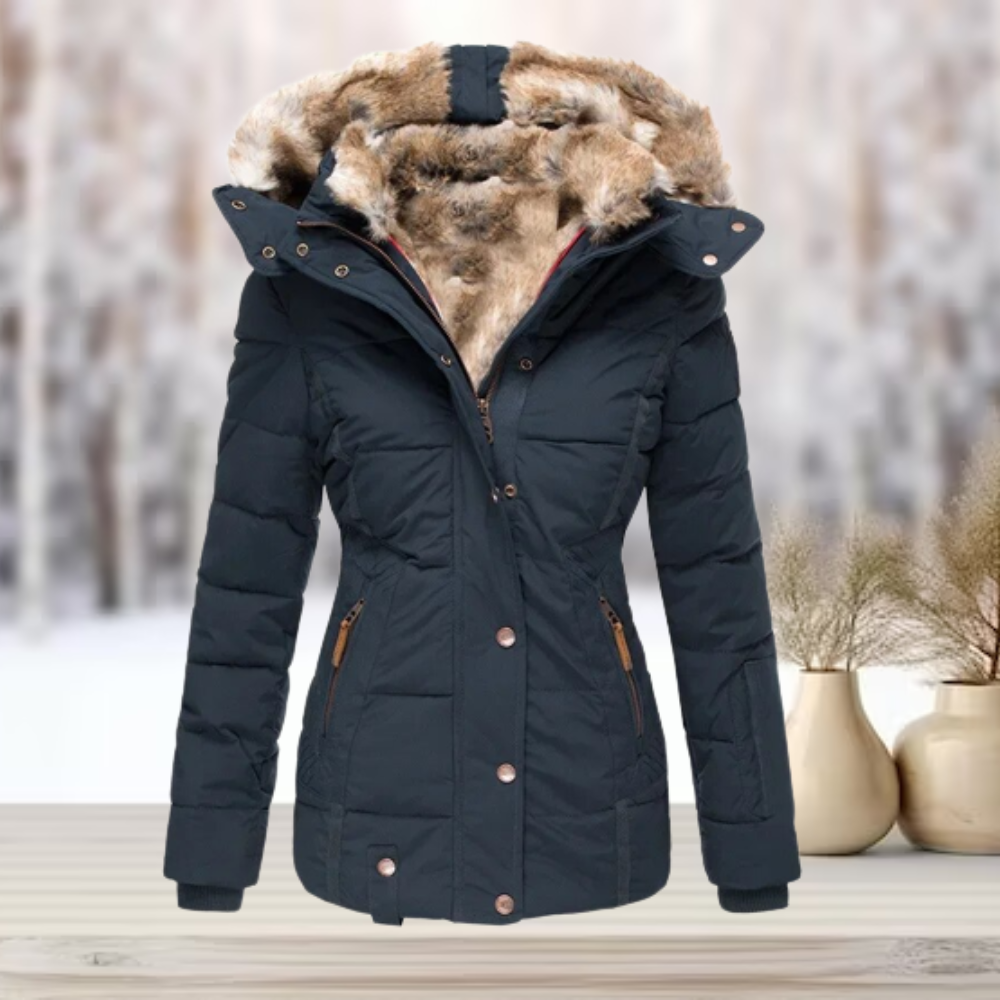 Warm Winter Jacket Women - Water-Repellent Down Parka