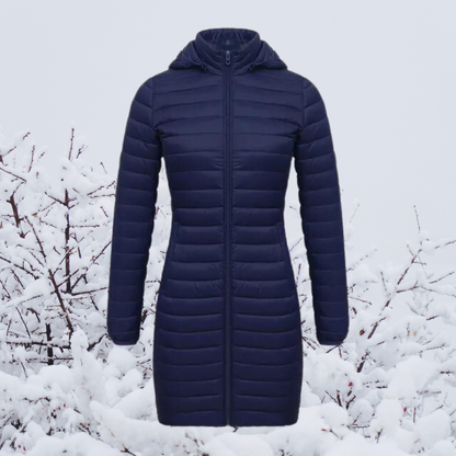 Women's Long Winter Coat Warm & Elegant