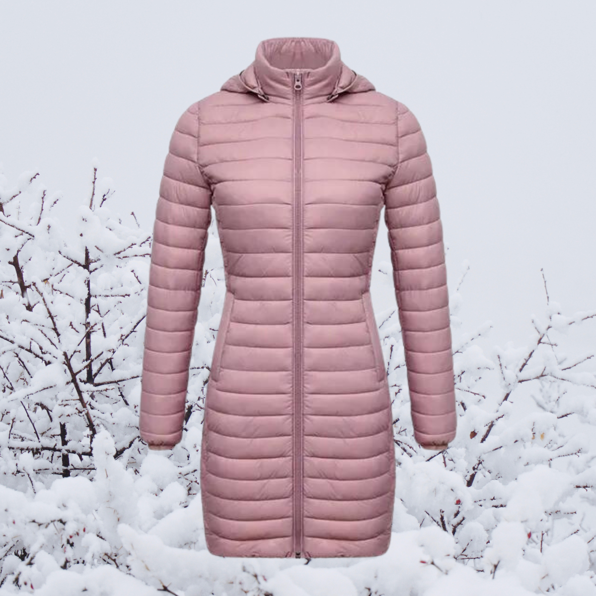 Women's Long Winter Coat Warm & Elegant