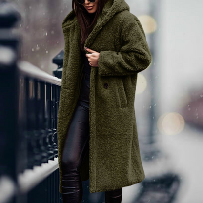 Oversized Winter Coat Long Hood Soft