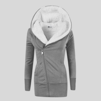 Women's Winter Jacket Hood Quick-Release